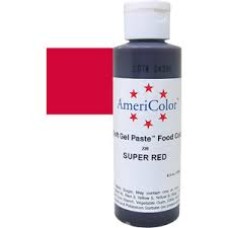 220 COLORANT SUPER  RED ROSU AMERICOLOR 128GR pentru machete si ornamente cu uz nealimentar